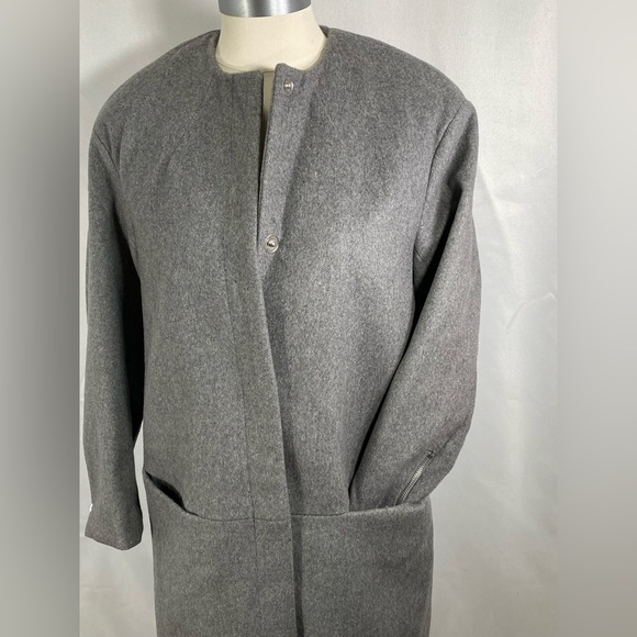 H&M wool blend winter knee length coat formal office career preppy classic 4 - Picture 6 of 11